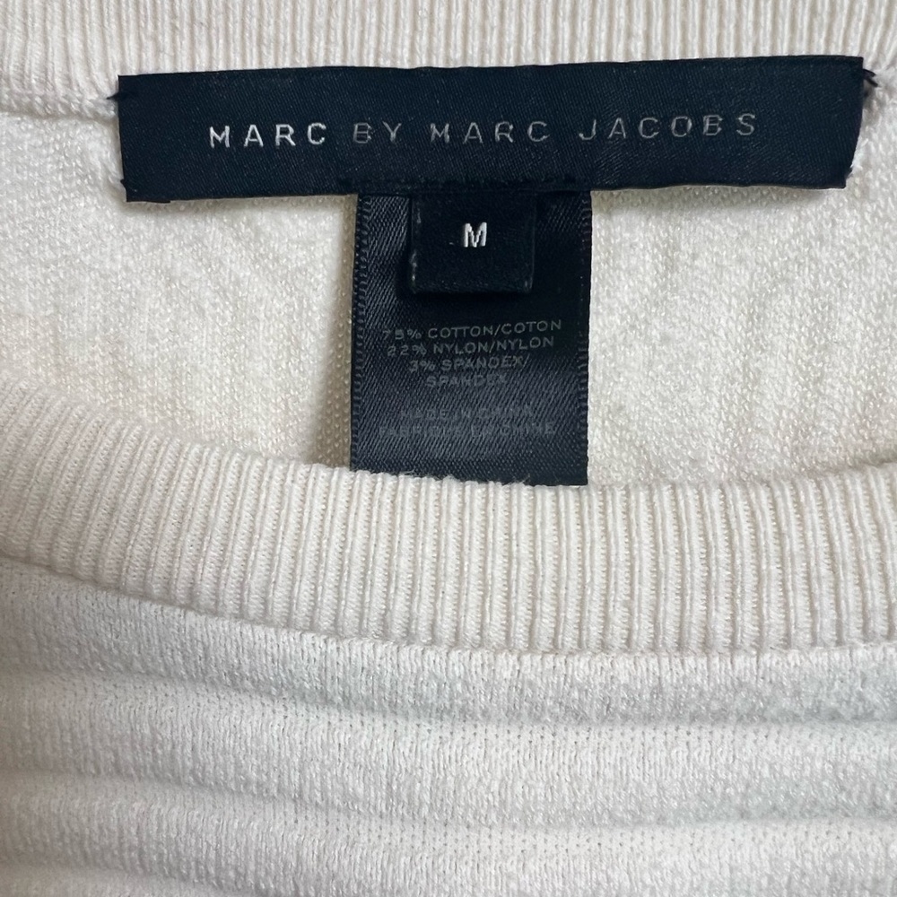 Marc by Marc Jacobs Cream Geometric Sweater (Medium) View 5